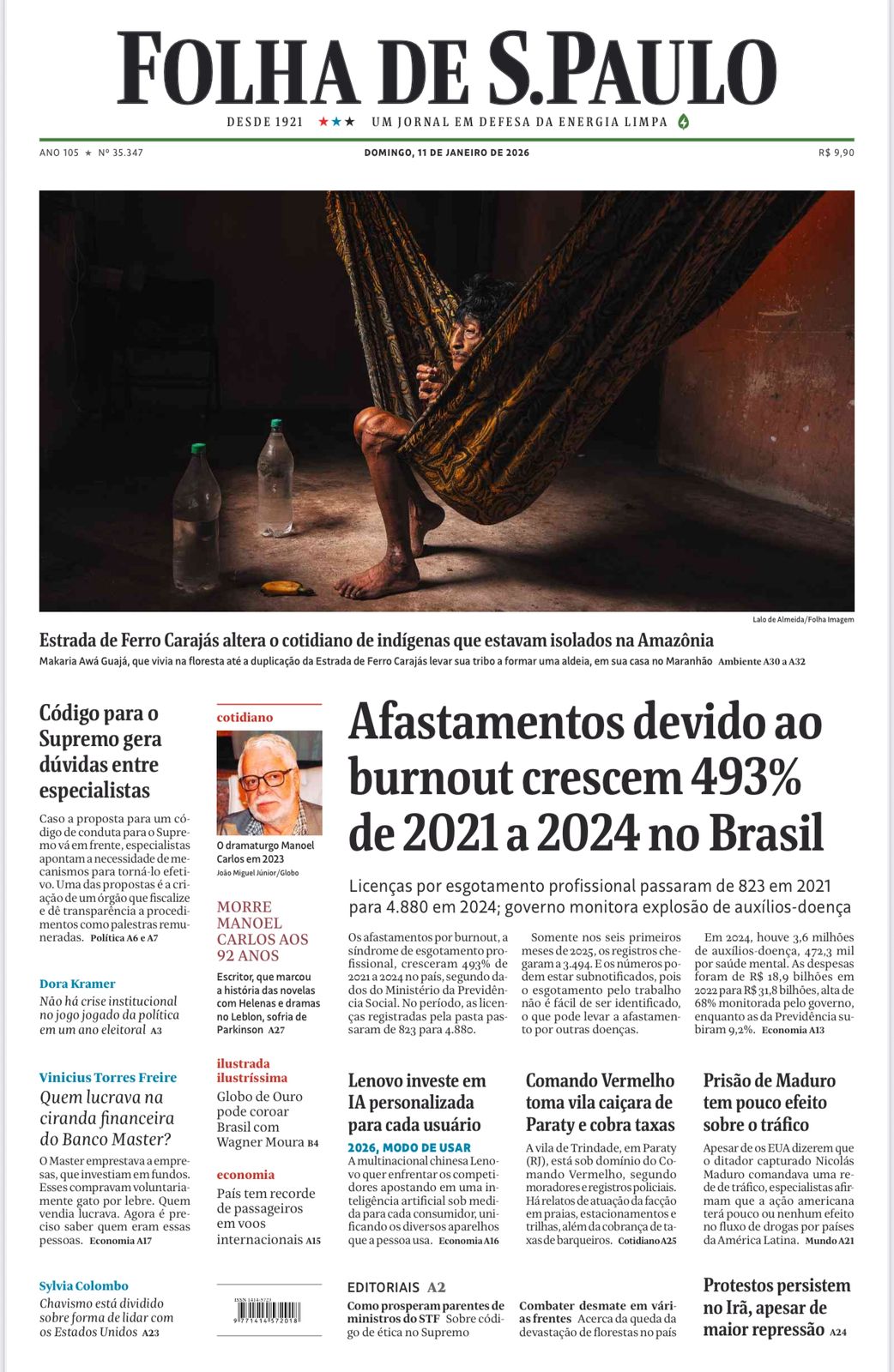 Burnout na manchete, risco no sistema