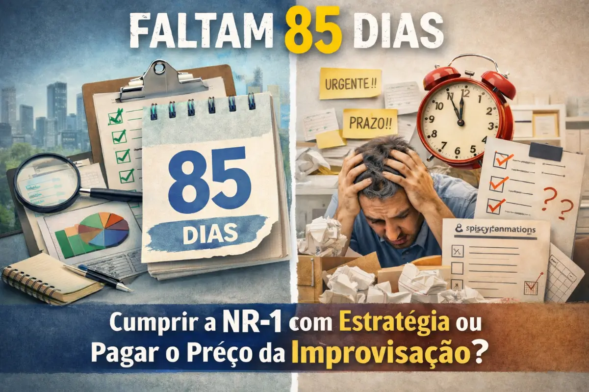 Faltam 85 Dias: Cumprir a NR-1 com segurança ou pagar o preço da improvisação?